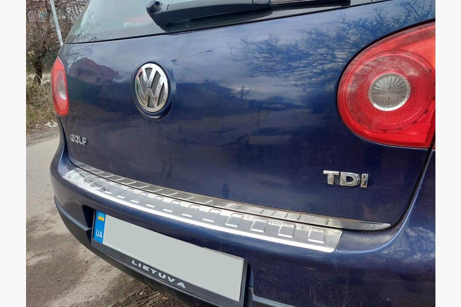 Volkswagen Golf 5 2003-2009 Protezione Paraurti Posteriore Carmos Acciaio Inox Plus Foto 5