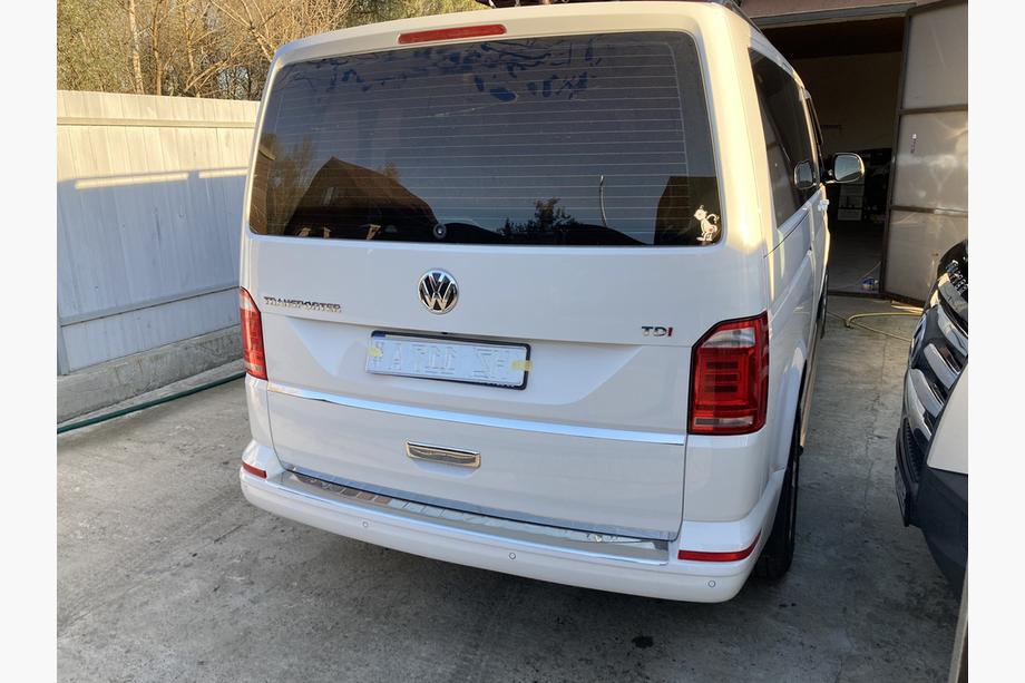 Volkswagen T6 2015-2024 Protezione Paraurti Posteriore Carmos V1 Lucido (1 Porta, Acciaio Inox) Image