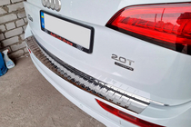 Audi Q5 2008-2017 Protezione Paraurti Posteriore Carmos Acciaio Inox foto 5