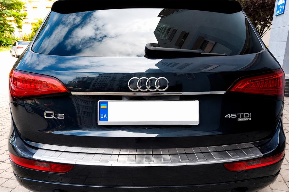 Audi Q5 2008-2017 Protezione Paraurti Posteriore Carmos Acciaio Inox Image