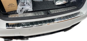 BMW X3 F25 2011-2018 Protezione Paraurti Posteriore in Acciaio Inox Carmos foto 2