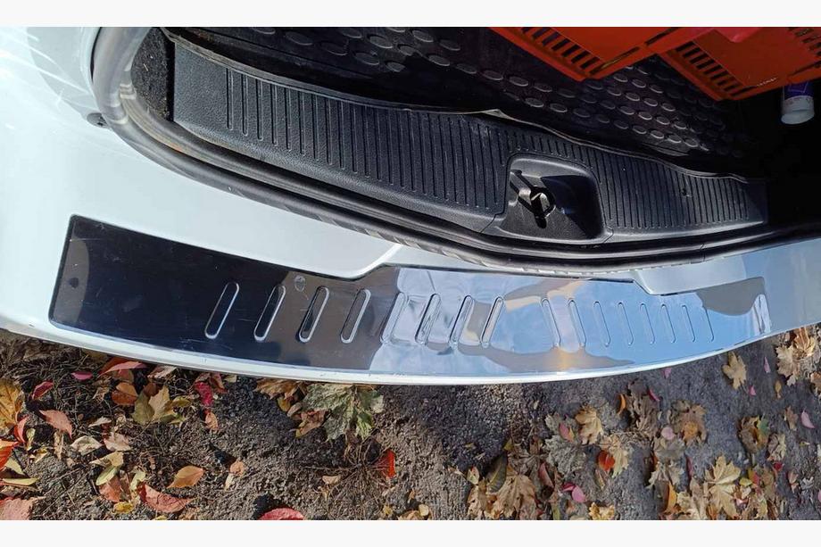 Dacia Logan MCV 2013-2020 Protezione Paraurti Posteriore Carmos Acciaio Inox Image