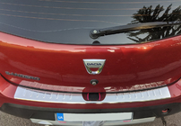 Renault Sandero 2007-2013 Protezione Paraurti Posteriore Carmos V1 Acciaio Inox foto 1