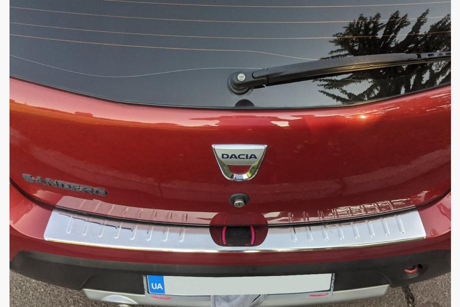 Renault Sandero 2007-2013 Protezione Paraurti Posteriore Carmos V1 Acciaio Inox Image