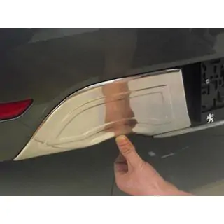 Protezione posteriore paraurti acciaio inox Peugeot 508 2010-2018 foto 1