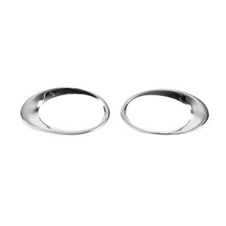 Coperture Cromate per Fendinebbia 2013-2018 (2 pz, Acciaio Inox) Ford Custom 2013-2022 foto 3