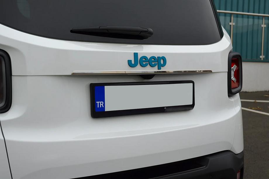 Jeep Renegade 2014- Modanatura cromata sopra la targa (acciaio inox) Image
