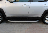 Jeep Renegade 2014- Modanature Porta Cromo Nero (4 pz, Acciaio Inox) foto 3
