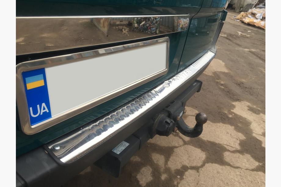 Volkswagen Crafter 2006-2016 Modanatura cofano sopra targa BlackChrome (acciaio inox) Foto 2
