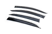 Opel Mokka 2012-2021 Deflettori finestrini con profilo cromato (4 pz, Niken) foto 2