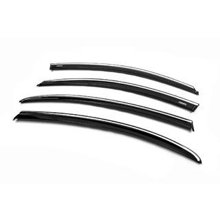 Deflettori finestrini con profilo cromato (4 pz, Niken) foto 2