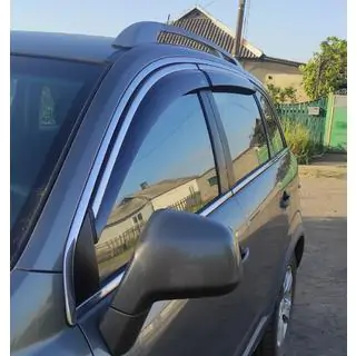 Deflettori finestrini con profilo cromato (4 pz, Niken) foto 3