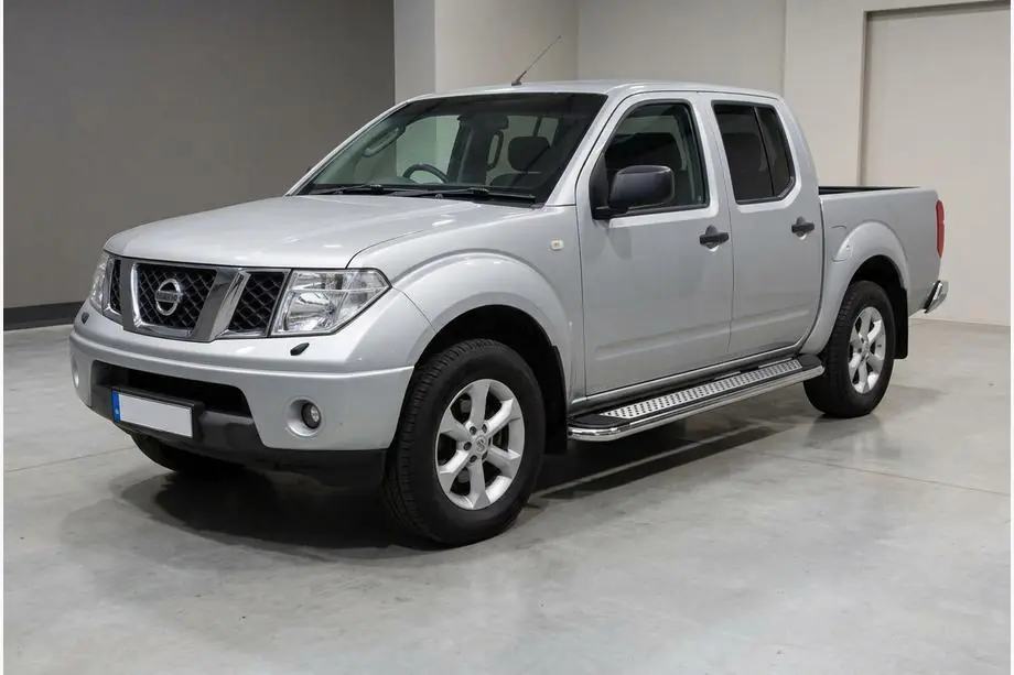 Nissan Navara 2006-2015 Pedane Laterali Maydos V2 (2 pz, Alluminio e Acciaio Inox) Foto 1