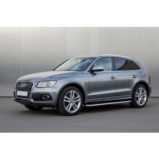 Pedane Laterali Maydos V2 (2 pz, Alluminio e Acciaio Inox) Audi Q5 2008-2017 foto 1