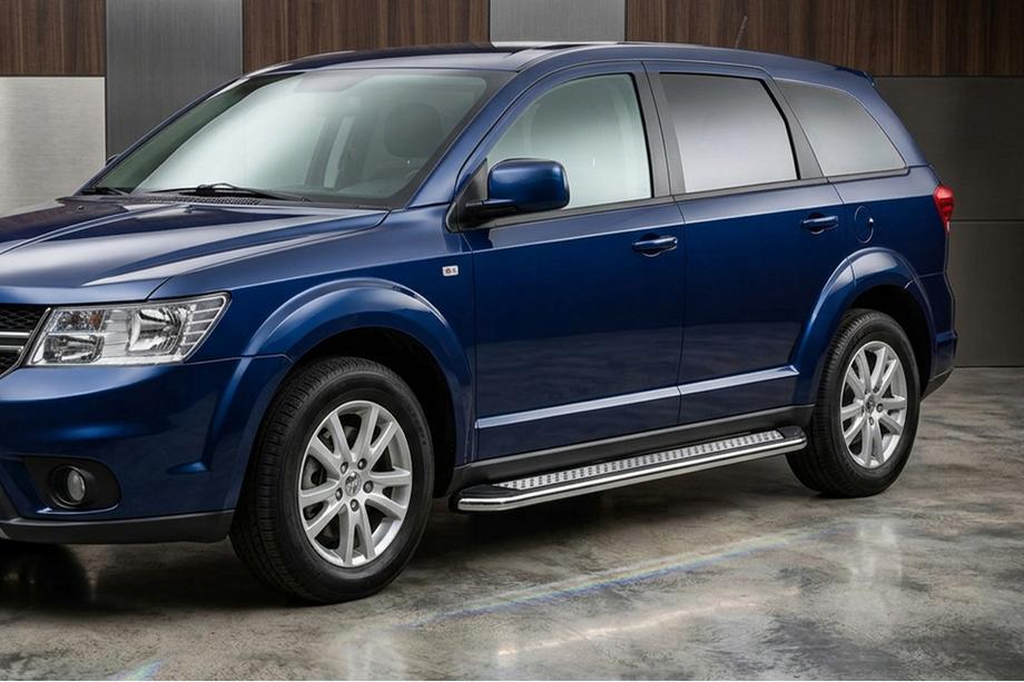Fiat Freemont 2011-2016 Pedane Laterali Maydos V2 (2 pz, Alluminio e Acciaio Inox) Image