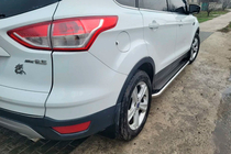 Ford Kuga/Escape 2013-2019 Pedane Laterali Maydos V2 (2 pz, Alluminio + Acciaio Inox) foto 2