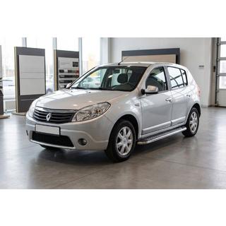 Pedane Laterali Maydos V2 (2 pz, Alluminio e Acciaio Inox) Renault Sandero 2007-2013 foto 1