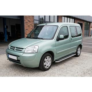 Pedane Laterali Maydos V2 (2 pz, Alluminio e Acciaio Inox) Citroen Berlingo 1996-2008 foto 1