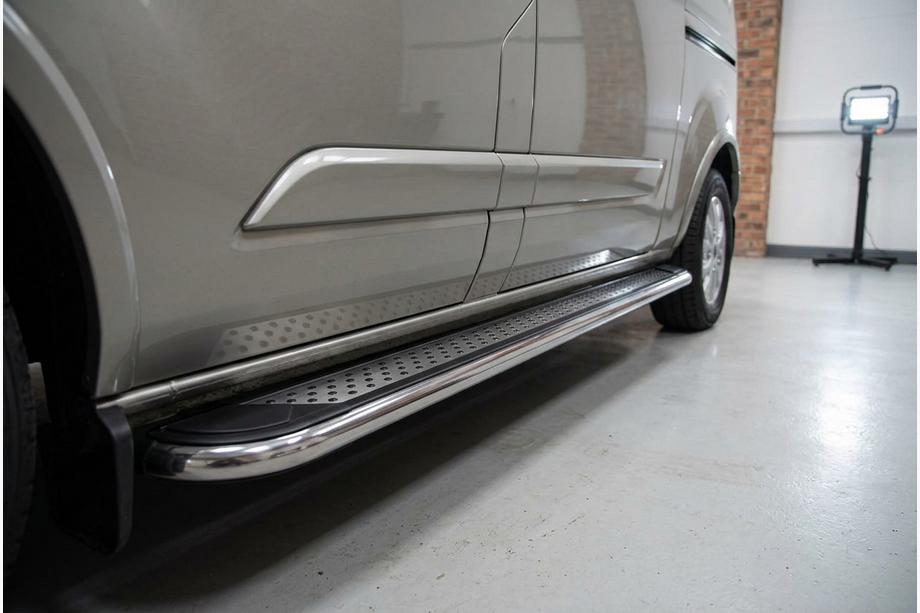 Ford Custom 2013-2022 Pedane Laterali Maydos V2 (2 pz, Alluminio e Acciaio Inox) Image