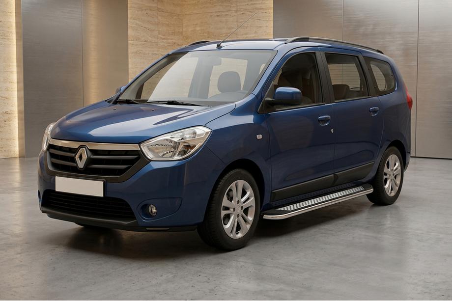 Renault Lodgy 2013-2022 Pedane Laterali Maydos V2 (2 pz, Alluminio e Acciaio Inox) Foto 1