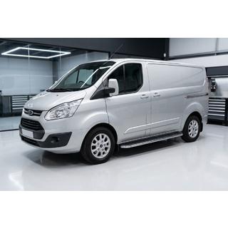 Pedane Laterali Maydos V1 (2 pz, Alluminio e Acciaio Inox) Ford Custom 2013-2022 foto 1