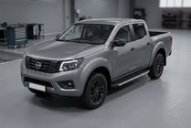 Nissan Navara/NP300 2016- Pedane Laterali Duru (2 pz, Alluminio) foto 1