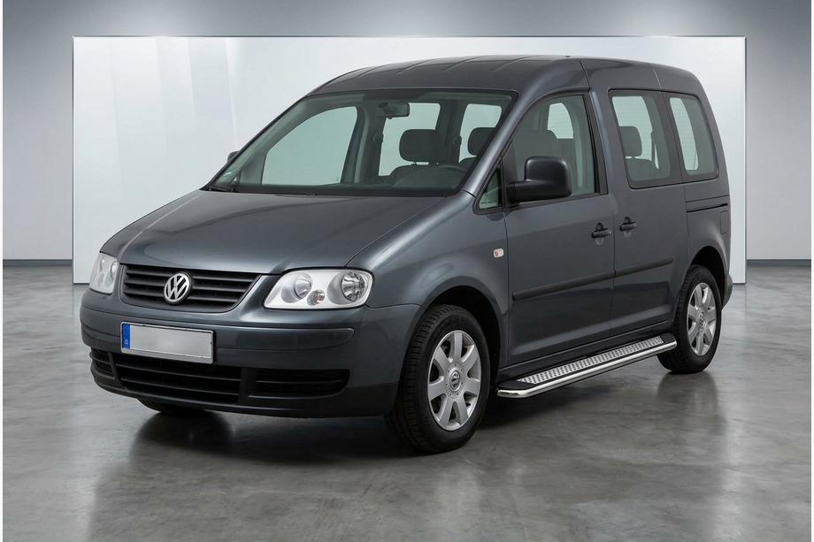 Volkswagen Caddy 2004-2010 Pedane Laterali Maydos V2 (2 pz, Alluminio e Acciaio Inox) Image