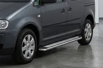 Volkswagen Caddy 2010-2015 Pedane Laterali Maydos V2 (2 pz, Alluminio e Acciaio Inox) foto 1