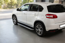 Peugeot 4008 2012-2017 Pedane Laterali Tayga (2 pz, Alluminio) foto 1