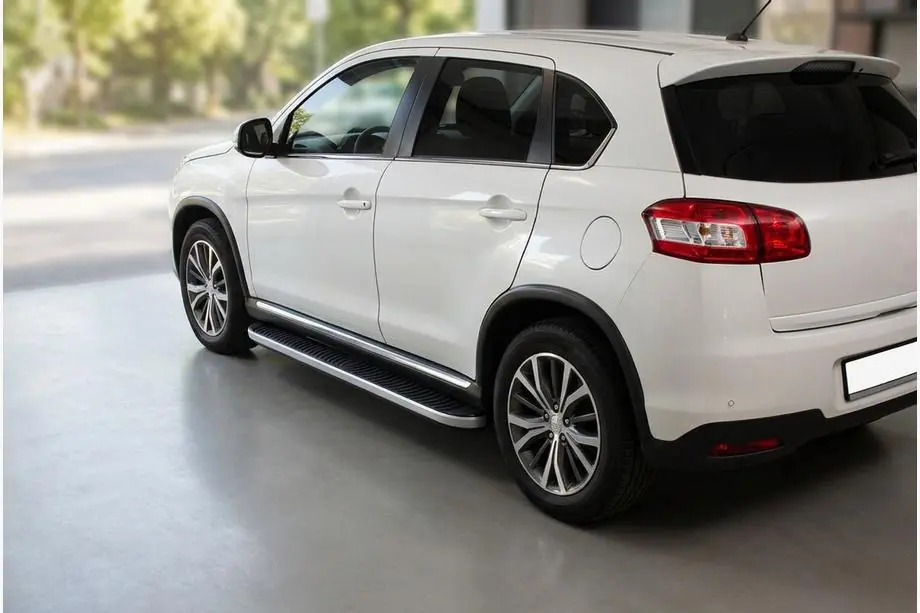 Peugeot 4008 2012-2017 Pedane Laterali Tayga (2 pz, Alluminio) Image