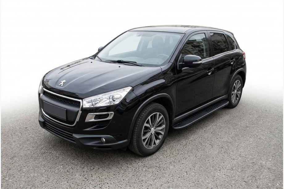 Peugeot 4008 2012-2017 Pedane Laterali Bosphorus Black (2 pz, Alluminio) Image