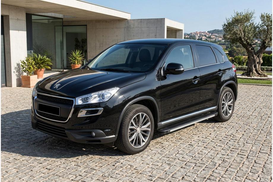 Peugeot 4008 2012-2017 Pedane Laterali Maya V1 (2 pz, Alluminio) Image