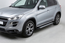 Peugeot 4008 2012-2017 Pedane Laterali Tipo X5 (2 pz, Alluminio) foto 1