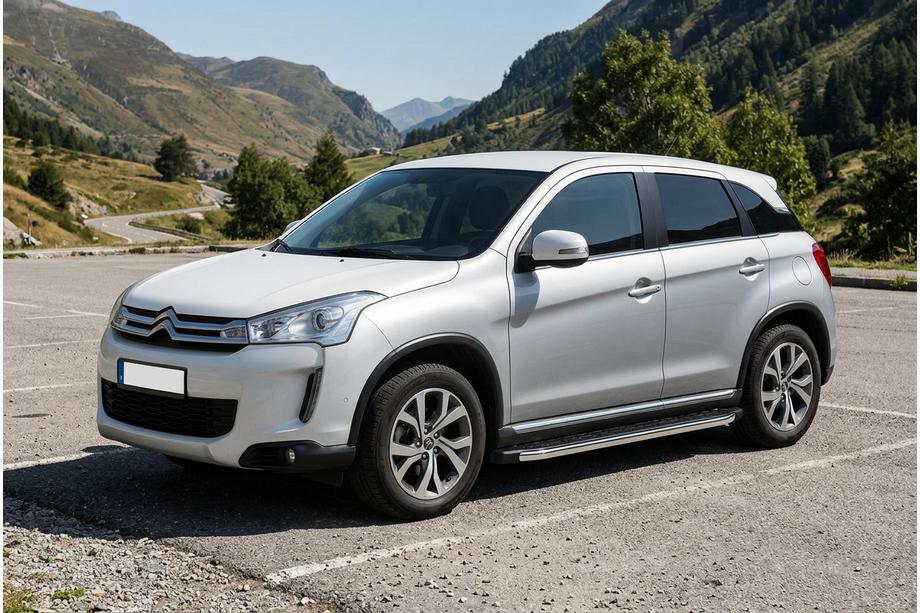 Citroen C-4 Aircross 2012-2017 Pedane Laterali BlackLine (2 pz, Alluminio) Image