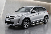 Citroen C-4 Aircross 2012-2017 Pedane Laterali Maydos V1 (2 pz, Alluminio e Acciaio Inox) foto 1