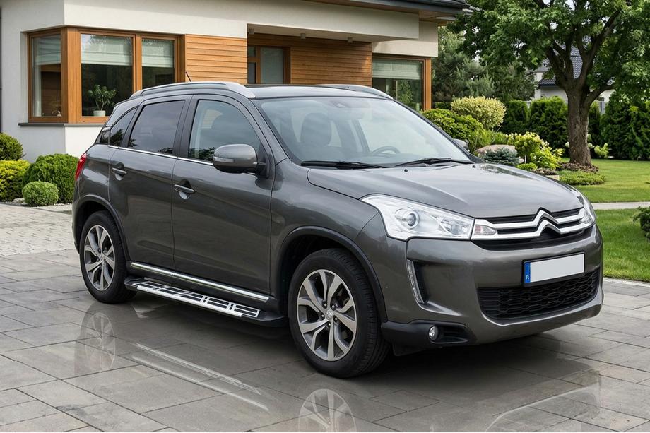 Citroen C-4 Aircross 2012-2017 Pedane Laterali Sunrise (2 pz, Alluminio) Image