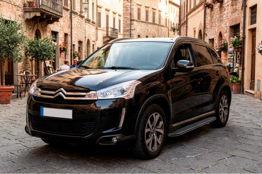 Citroen C-4 Aircross 2012-2017 Pedane Laterali Bosphorus Black (2 pz, Alluminio) Image