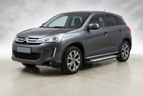 Citroen C-4 Aircross 2012-2017 Pedane Laterali Tipo X5 (2 pz, Alluminio) foto 1
