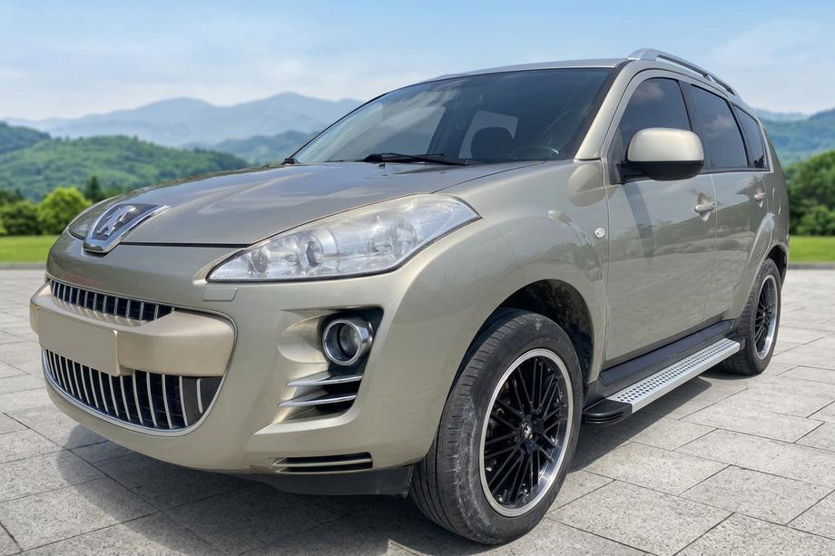 Peugeot 4007 2007-2013 Pedane Laterali Maya V2 (2 pz, Alluminio) Image
