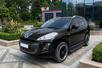 Peugeot 4007 2007-2013 Pedane Laterali Allmond Black (2 pz, Alluminio) foto 1