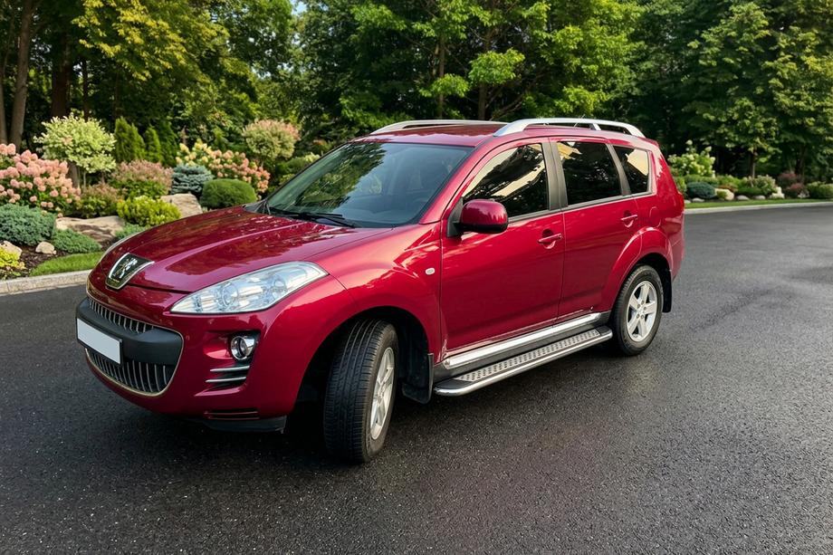Peugeot 4007 2007-2013 Pedane Laterali Maydos V2 (2 pz, Alluminio e Acciaio Inox) Foto 1