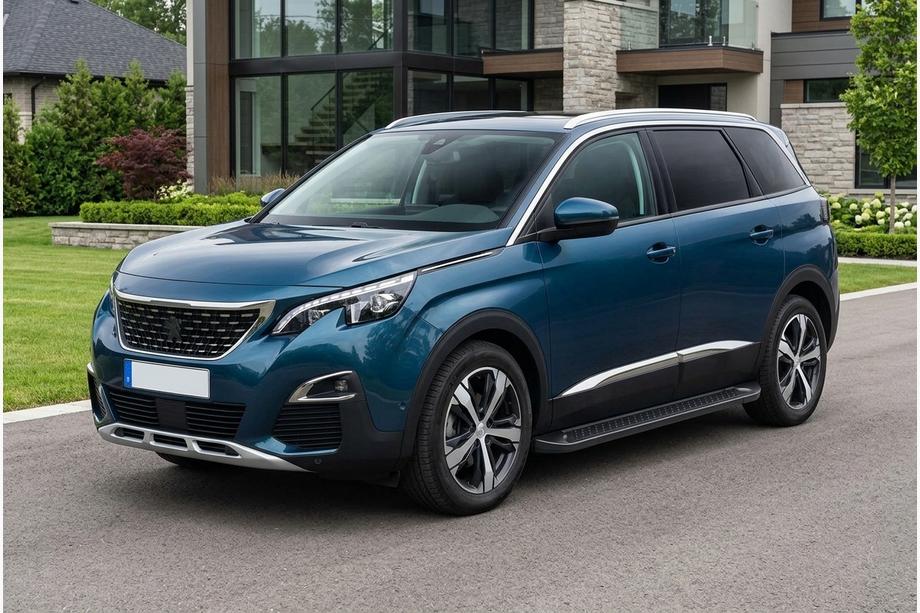 Peugeot 5008 2016-2023 Pedane Laterali Allmond Black (2 pz, Alluminio) Image