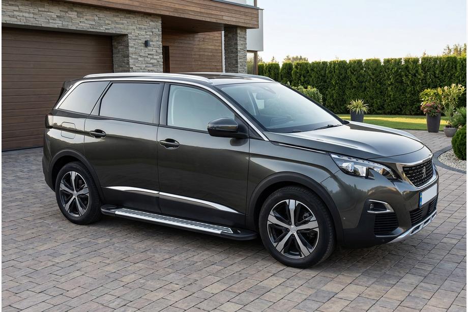 Peugeot 5008 2016-2023 Pedane Laterali Line (2 pz, Alluminio) Image