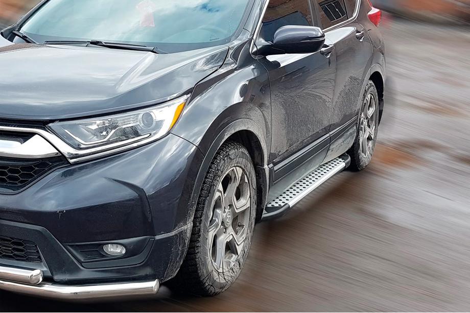 Honda CRV 2017-2022 Pedane Laterali Allmond Grey (2 pz, Alluminio) Foto 1
