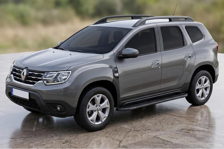 Renault Duster 2018-2024 Pedane Laterali Bosphore Black (2 pz, Alluminio) Image