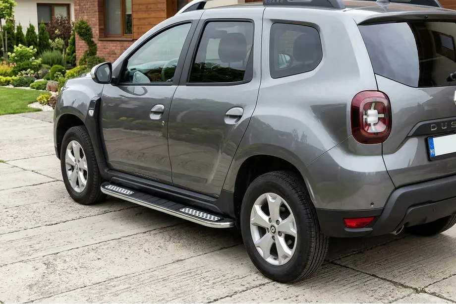 Dacia Duster 2018-2024 Pedane Laterali Tayga Grey V2 (2 pz, Alluminio) Image