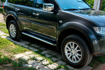 Fiat Fullback 2016- Pedane Laterali Maydos V2 (2 pz, Alluminio e Acciaio Inox) foto 7
