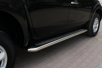 Fiat Fullback 2016- Pedane Laterali Maydos V2 (2 pz, Alluminio e Acciaio Inox) foto 3
