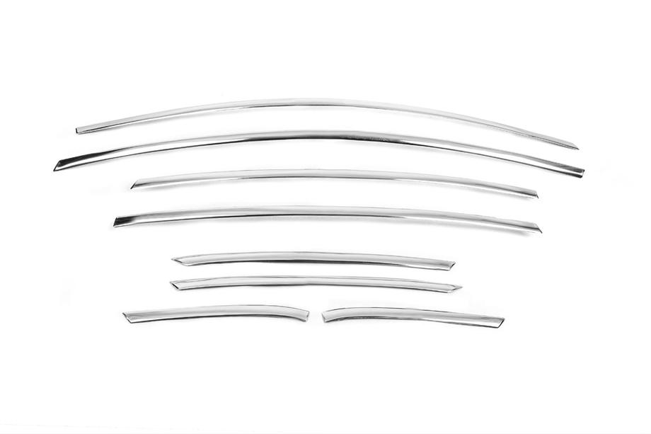 Ford Fiesta 2008-2017 Modanature Superiori Finestrini Acciaio Inox (8 pz) Foto 2