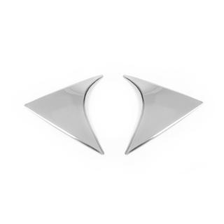 Cover triangolare cromata per cofano bagagliaio (acciaio inox) Hyundai Tucson TL 2016-2021 foto 3